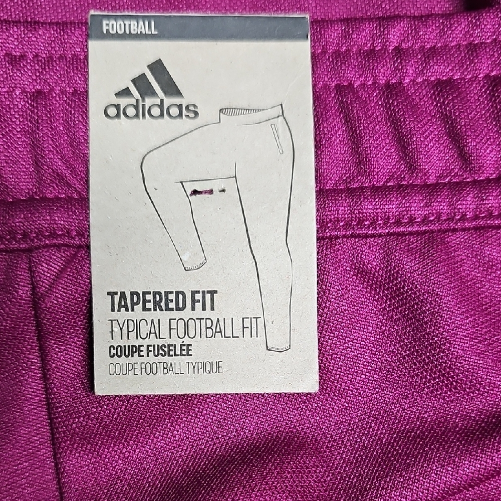 Adidas Purple Sweatpants with Three-Stripe Design - Picture 3 of 4